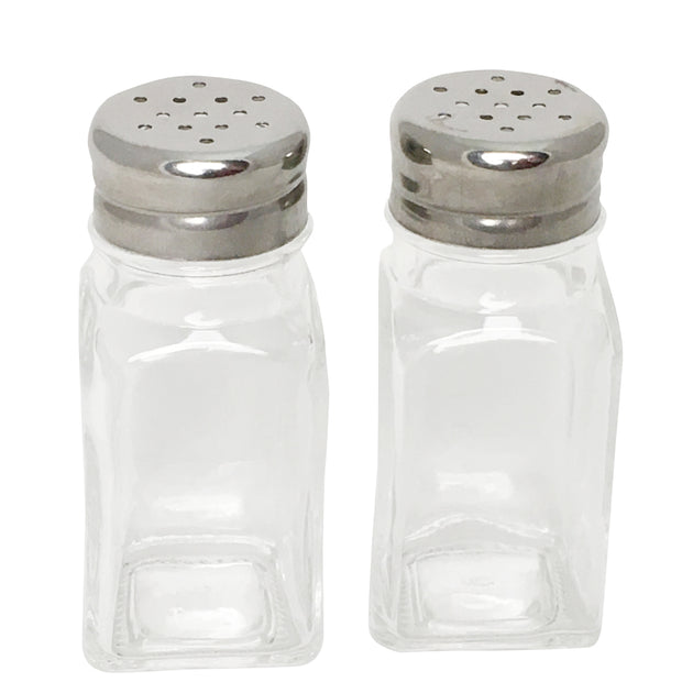 Salière Poivrière Verre Transparente 7 Cm Metaltex - Lot 2, Design Moderne Et Élégant Pour Table
