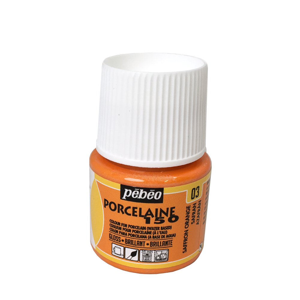 Peinture pour porcelaine - Pébéo - Porcelaine 150 - Safran - 45 ml